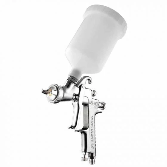 ANEST IWATA 5641 LPH400-LV Classic Plus Series HVLP Gravity Feed Spray Gun with Cup, 1.3 mm Nozzle