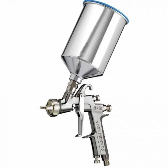 ANEST IWATA 4868 W400LV-144G Classic Plus Series Compliant Gravity Feed Spray Gun with Cup, 1.4 mm Nozzle