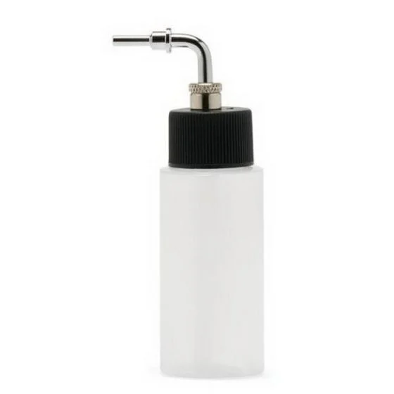 ANEST IWATA 4173 High Strength Cylinder Bottle with Side Feed Adapter Cap, 1 oz
