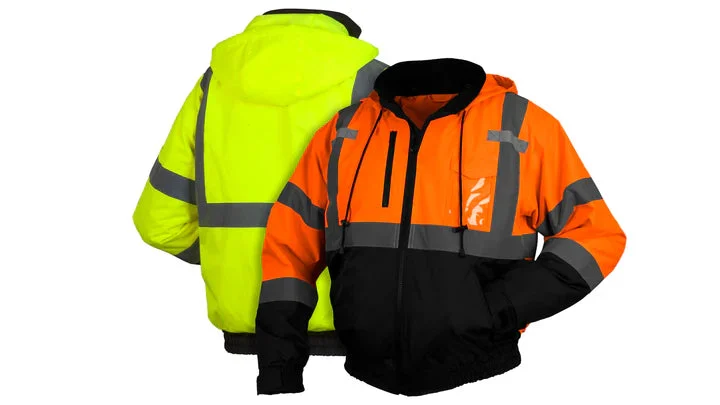 Pyramex RJ31: Type R - Class 3 Hi-Vis Orange & Lime Jacket