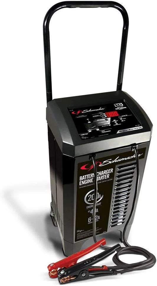Schumacher SC1309 6/12V Wheeled Automatic Battery Charger and 40/200A Engine Sta