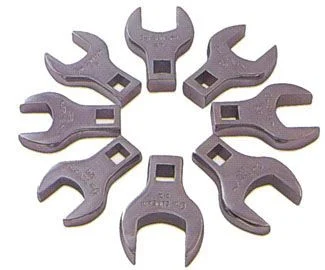 8pc Jumbo Metric Straight Crowfoot Wrench Set