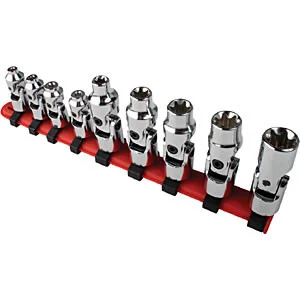 9 Pc. 1/4 Dr. Universal Chrome Star Socket Set SUN9912