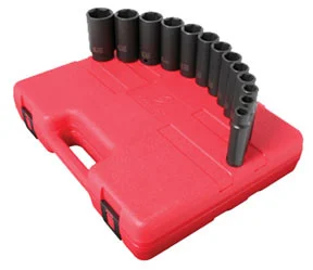 Sunex Tools 13 Pc. 1/2" Drive SAE Deep Impact Socket Set SUU-2651