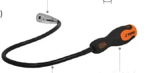 Truper LED Flexible Magnetic Pick-Up Tool,3 Kg, Iman extensible, flexible acero