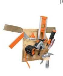 Truper Leather Tool Belts, 6-Pocket Tool Belt #11533
