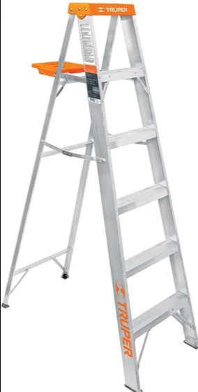 Truper Step Ladders Without Pail Shelf, 3 step ladder, type II #10435