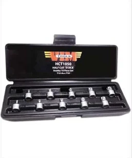 Durston Manufacturing Co HCT1050 1/2 Cut Torx  Driver Set- 10 Piece