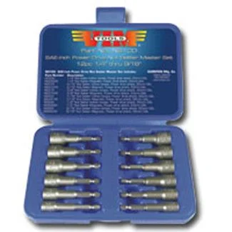 12 pc SAE Power Nut Setter Set w/Magnetic and Hollow Point Drivers