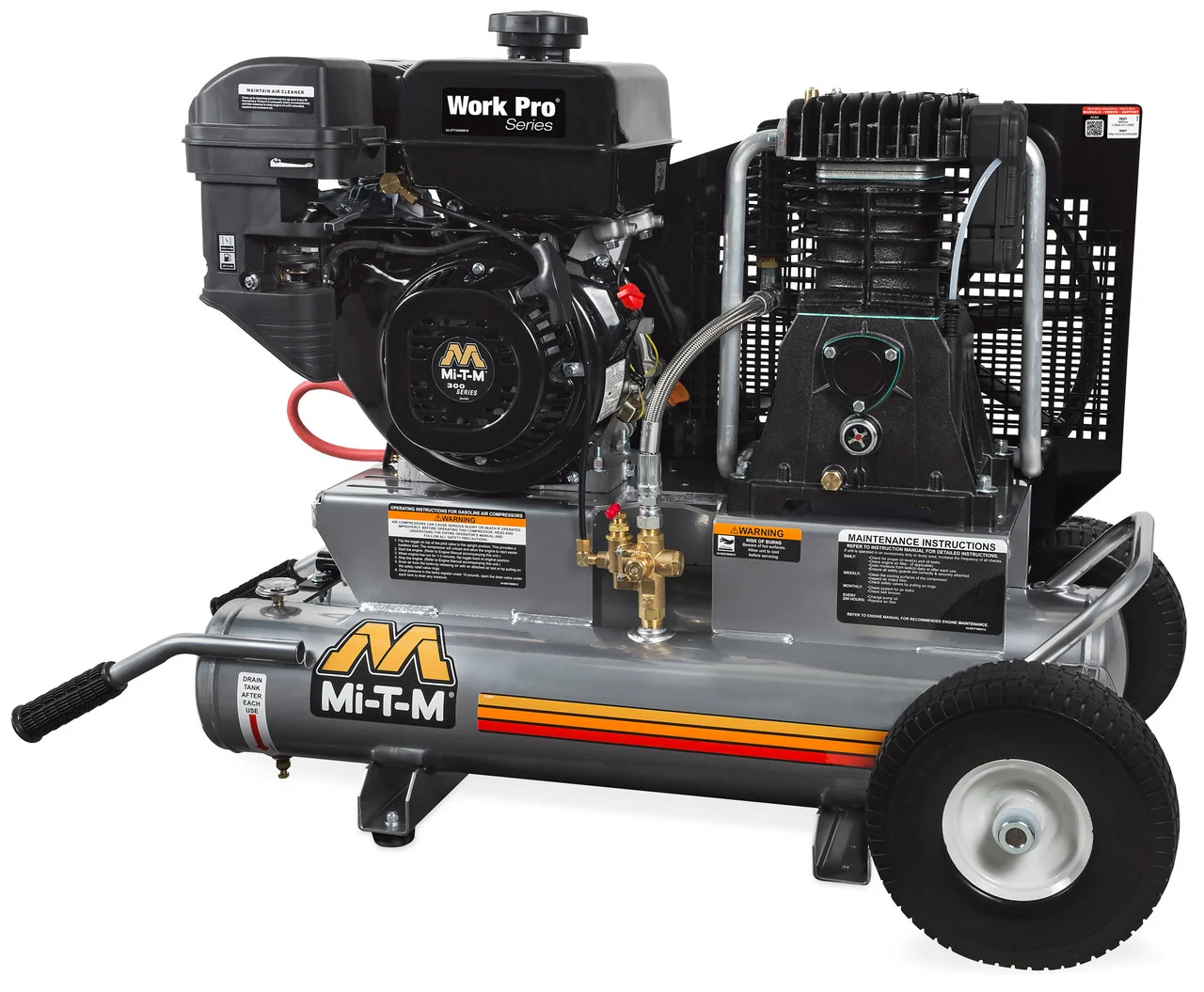 Mi-T-M AM2-PM09-08WP Air Compressors,8-Gallon Two Stage Gasoline