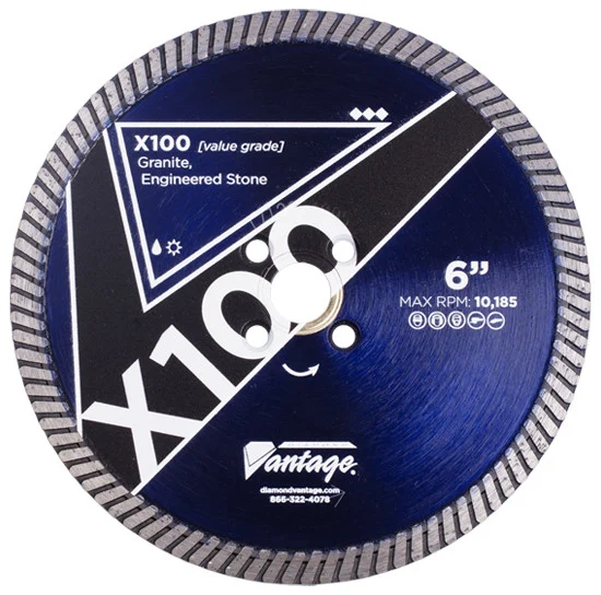 Diamond Vantage 4-1/2 x .087 x 7/8-5/8 Stone Blade, Turbo Rim, Value Plus Grade
