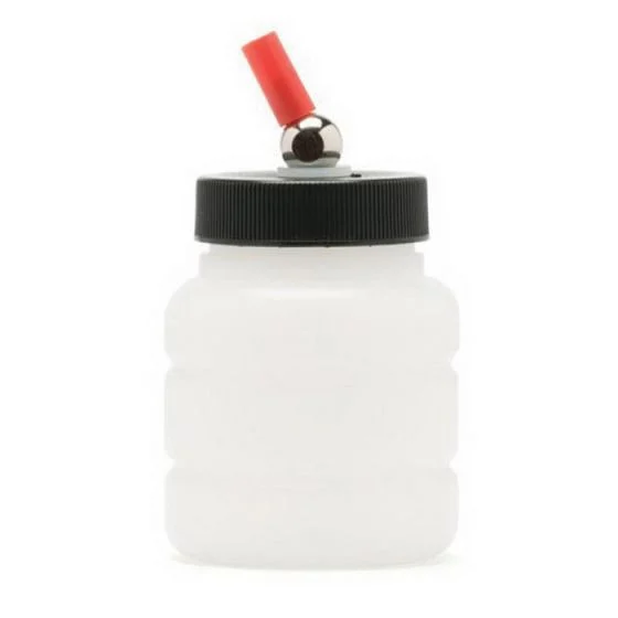 ANEST IWATA 4203 High Strength Jar Bottle with Adapter Cap, 2 oz, Use With: All