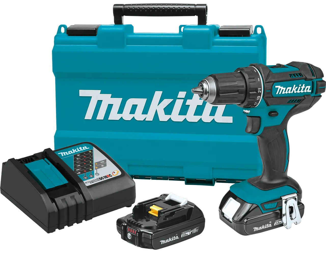 18V Compact Lithium-Ion Cordless 1/2" Driver-Drill Kit, (2.0Ah), XFD10R