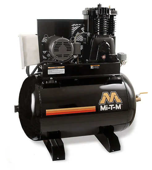 Mi-T-M ACS-20375-80H Electric Air Compressors, 80-Gallon Two Stage Electric Hori