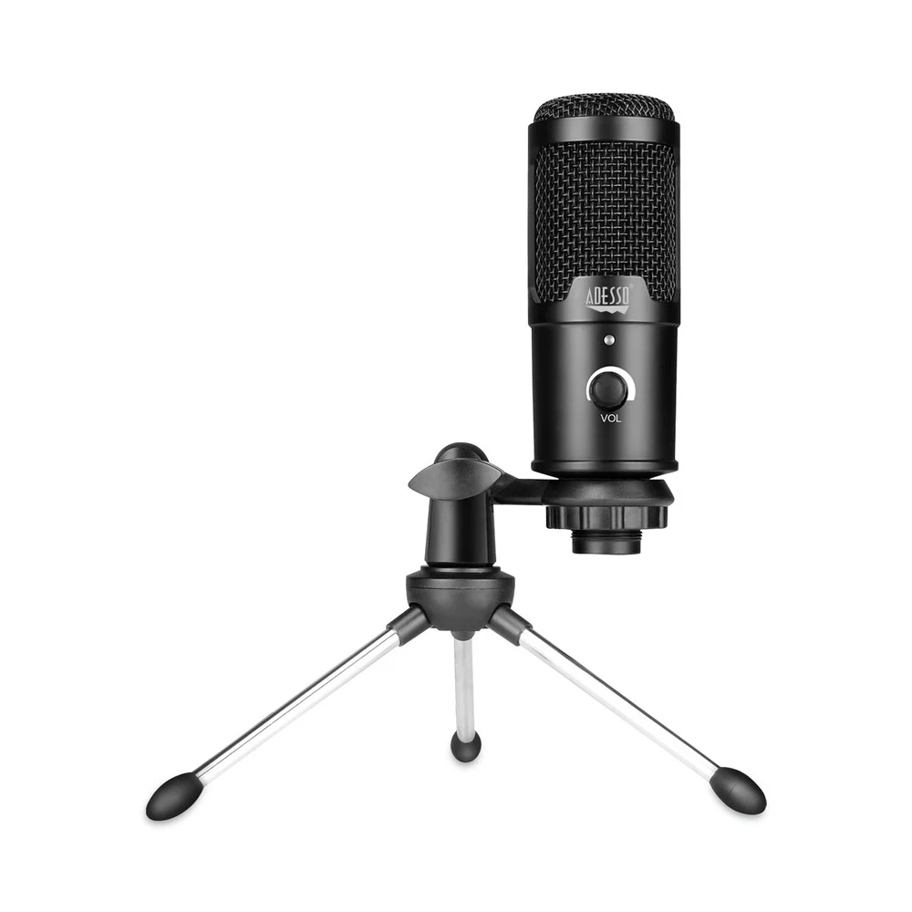 Adesso Xtream M4 Cardioid Condenser Recording Microphone - Black