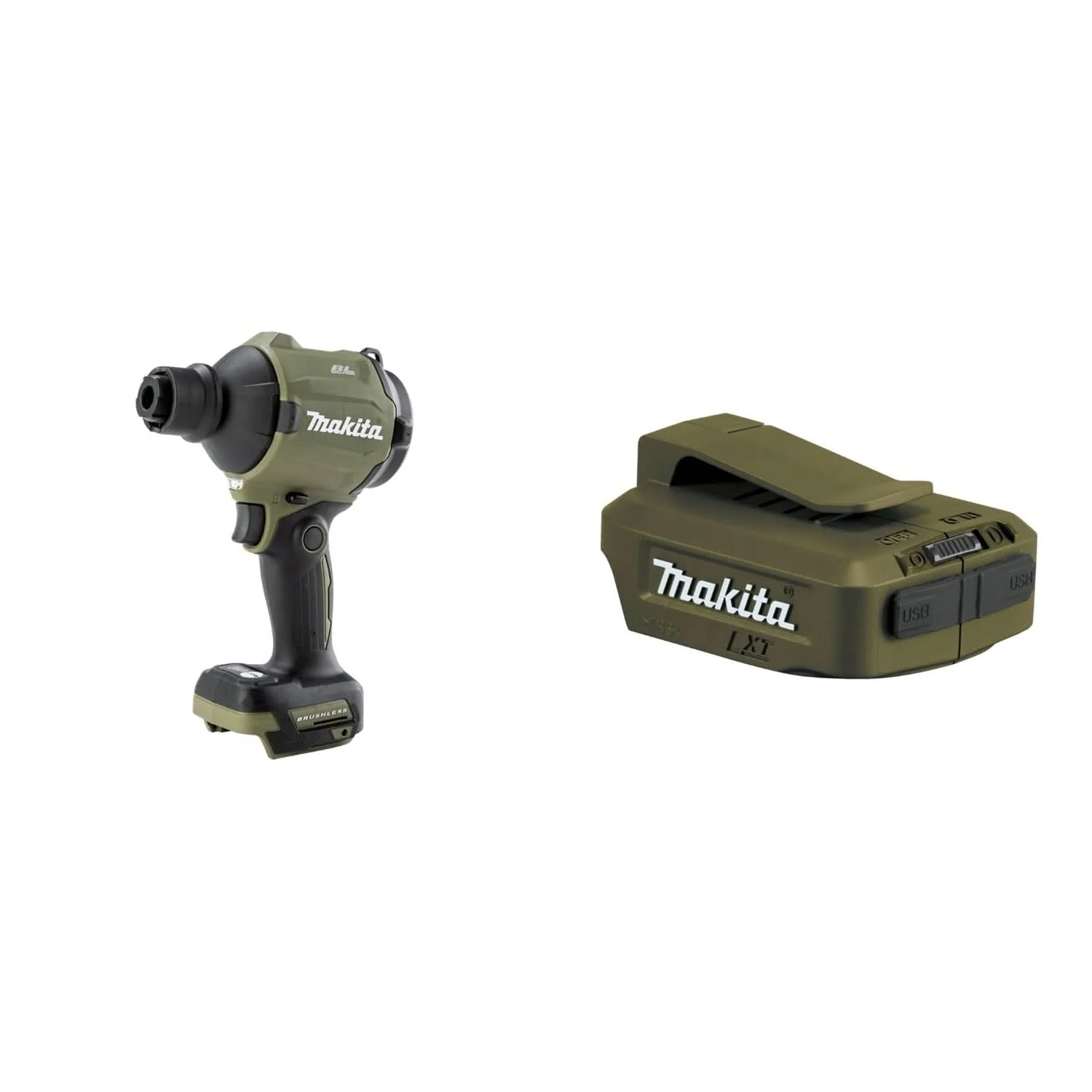 Makita Outdoor Adventure 18V LXT Brushless High Speed Blower/Inflator with 18V LXT Cordless Power Source (Bare Tools)