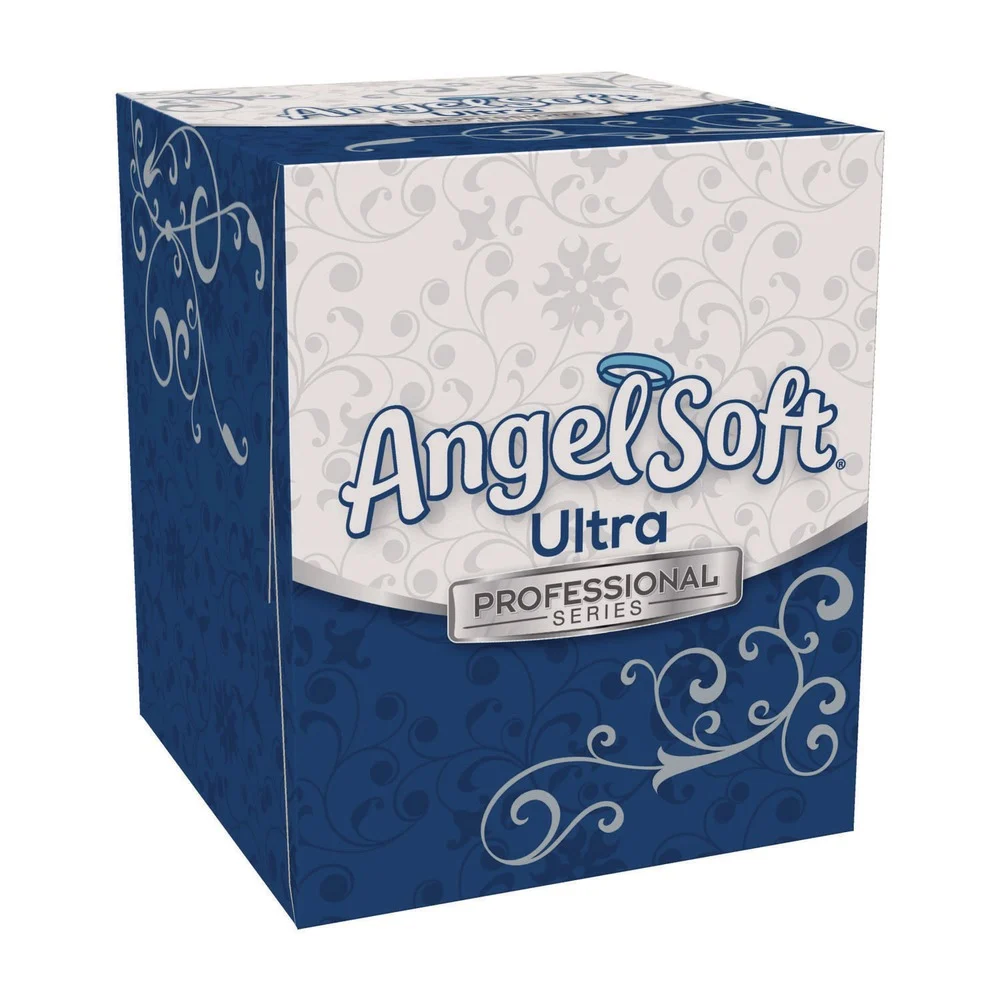 Angel Soft 2-Ply ps Ultra Facial Tissue - White (36 Boxes/Carton)