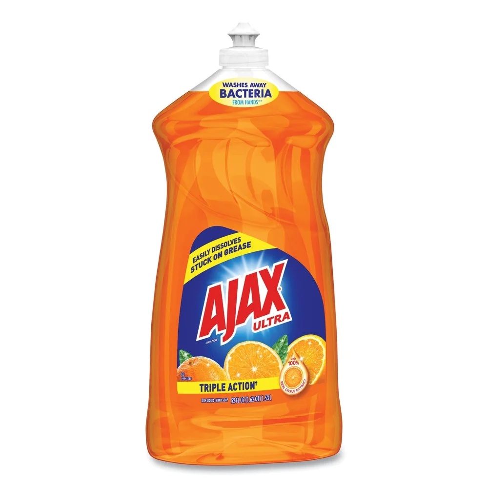 Ajax 52 oz Bottle Antibacterial Liquid Dish Detergent - Orange
