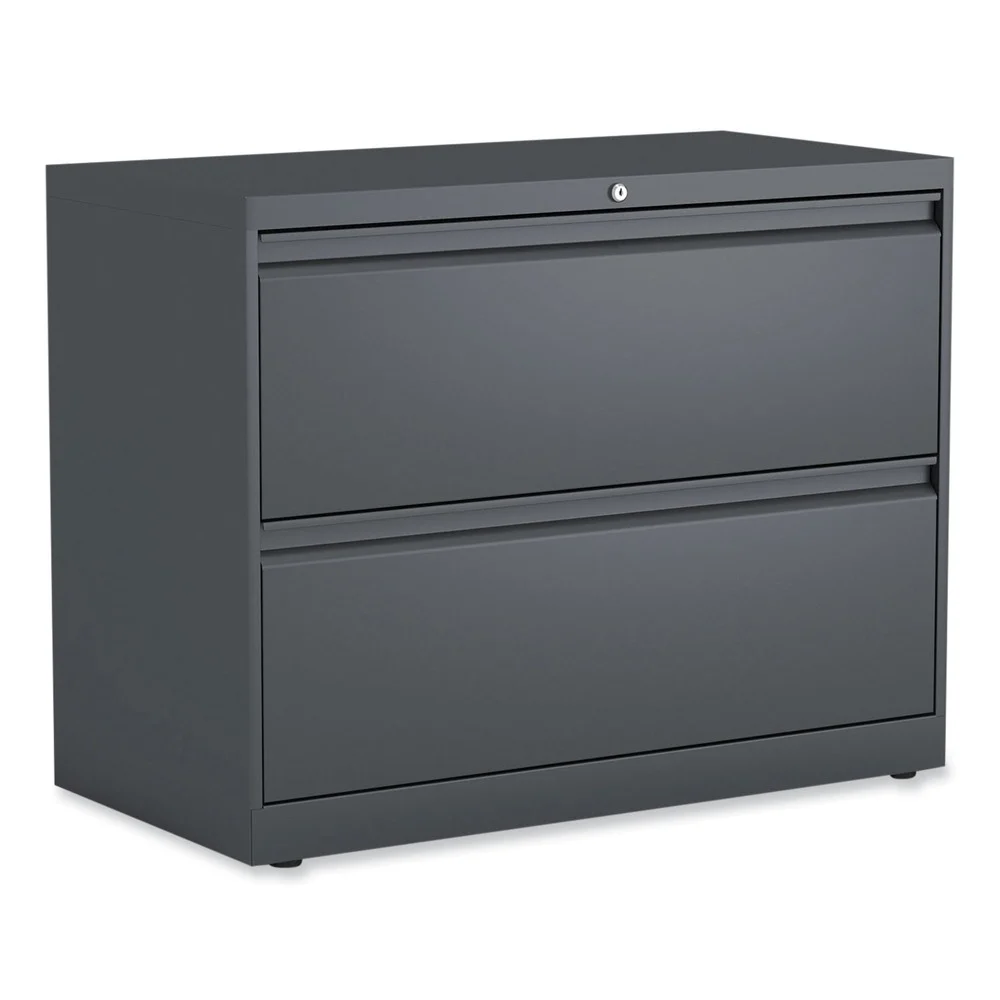 Alera 36 in. x 18.63 in. x 28 in. 2 Legal/Letter/A4/A5 Size Lateral File Drawers - Charcoal