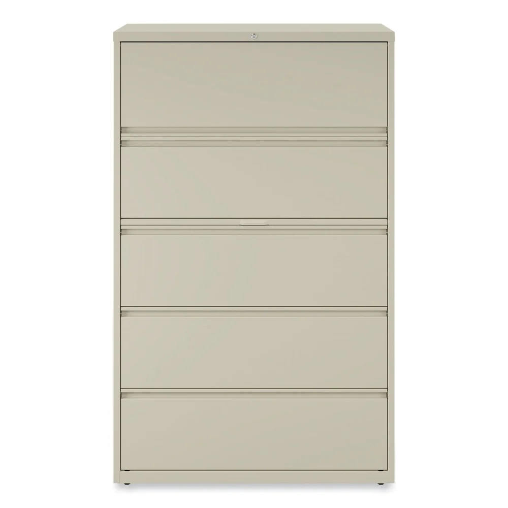 Alera 25512 42 in. x 18.63 in. x 67.63 in. 5 Legal/Letter/A4/A5 Size Lateral File Drawers - Putty