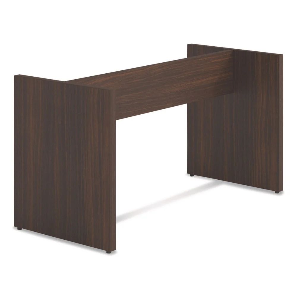 Alera LGC-BL2 50 in. x 22 in. x 28 in. Seville 96 in. Wide Conference Table Base - Mahogany