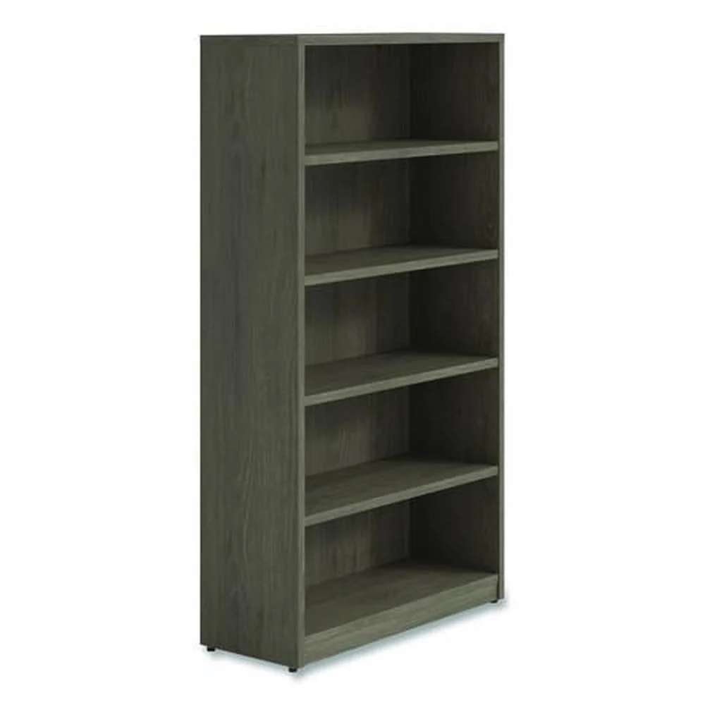 Alera 36 in. x 14 in. x 65 in. 5-Shelf Seville Bookcase - Walnut