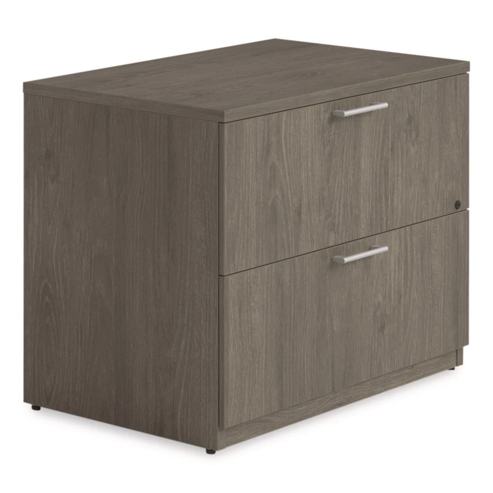 Alera 36 in. x 24 in. x 29 in. Seville Series 2-Drawer Lateral Legal File Cabinet - Walnut