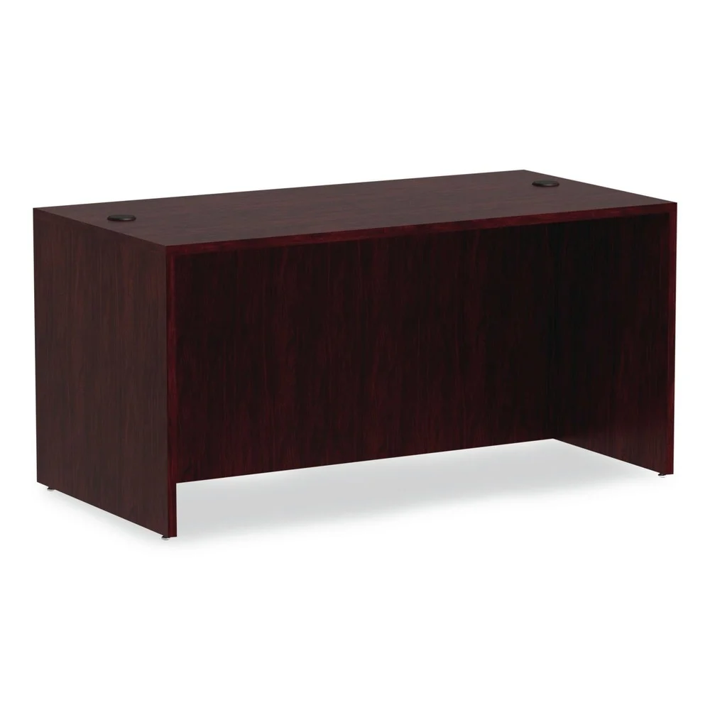 Alera ALEVA216030MY 59.13 in. x 29.5 in. x 29.63 in. Valencia Series Straight Front Desk Shell - Mahogany
