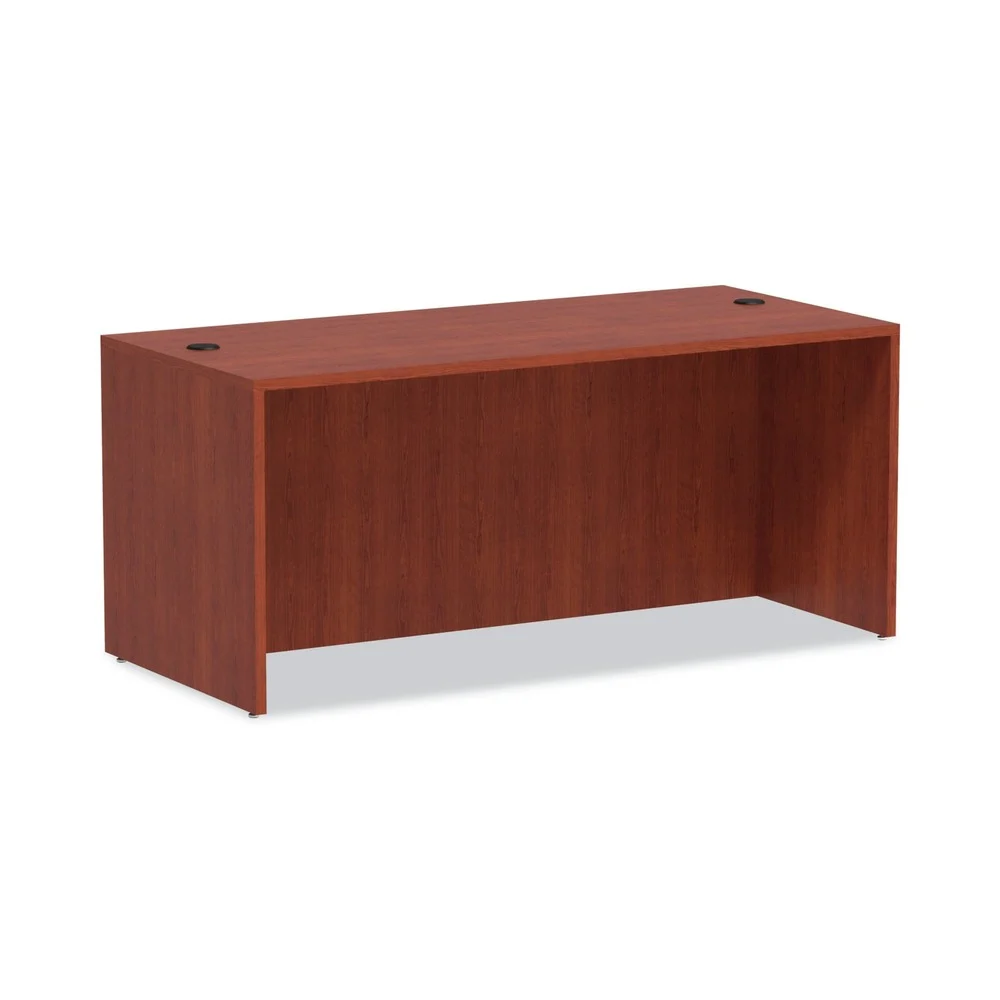 Alera ALEVA216630MC 65 in. x 29.5 in. x 29.63 in. Valencia Series Straight Front Desk Shell - Medium Cherry