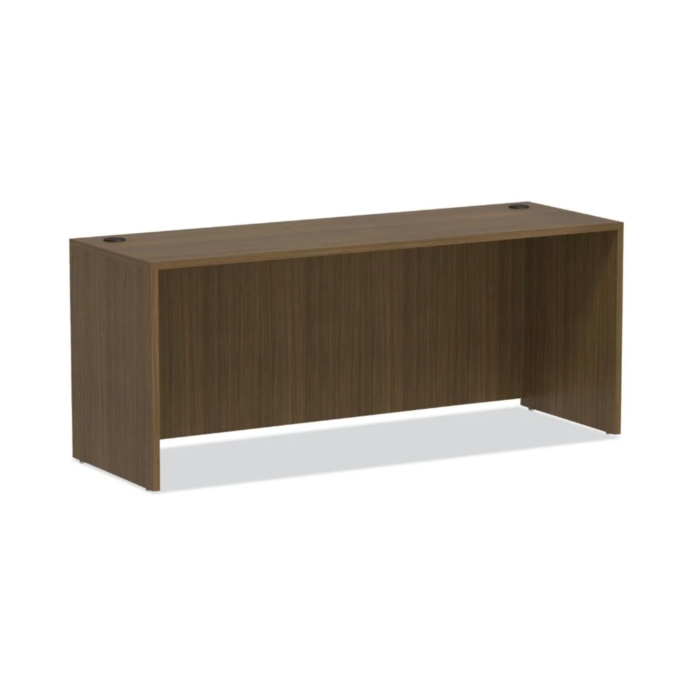 Alera ALEVA257224WA Valencia Series 70.88 in. x 23.63 in. x 29.5 in. Credenza Shell - Modern Walnut