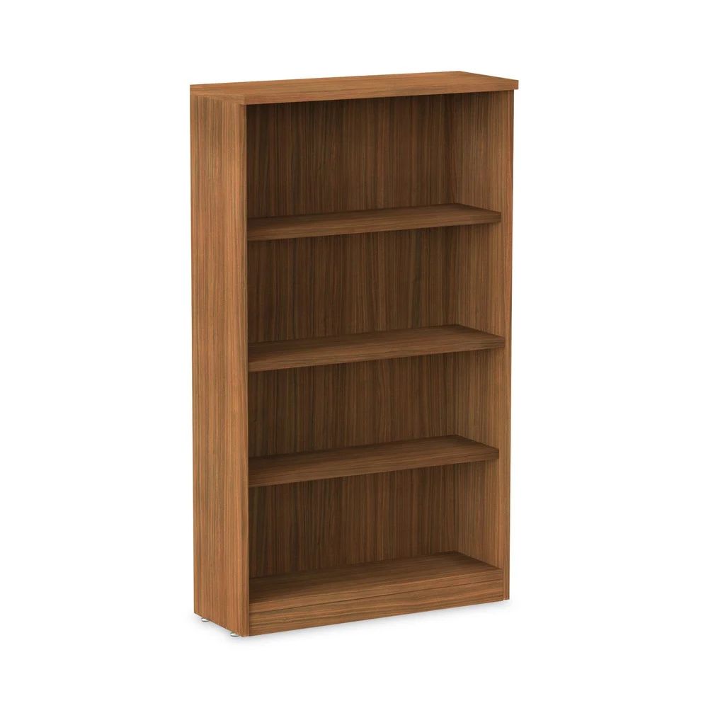 Alera ALEVA635632WA Valencia Series 31.75 in. x 14 in. x 54.88 in. 4 Shelves Bookcase - Modern Walnut