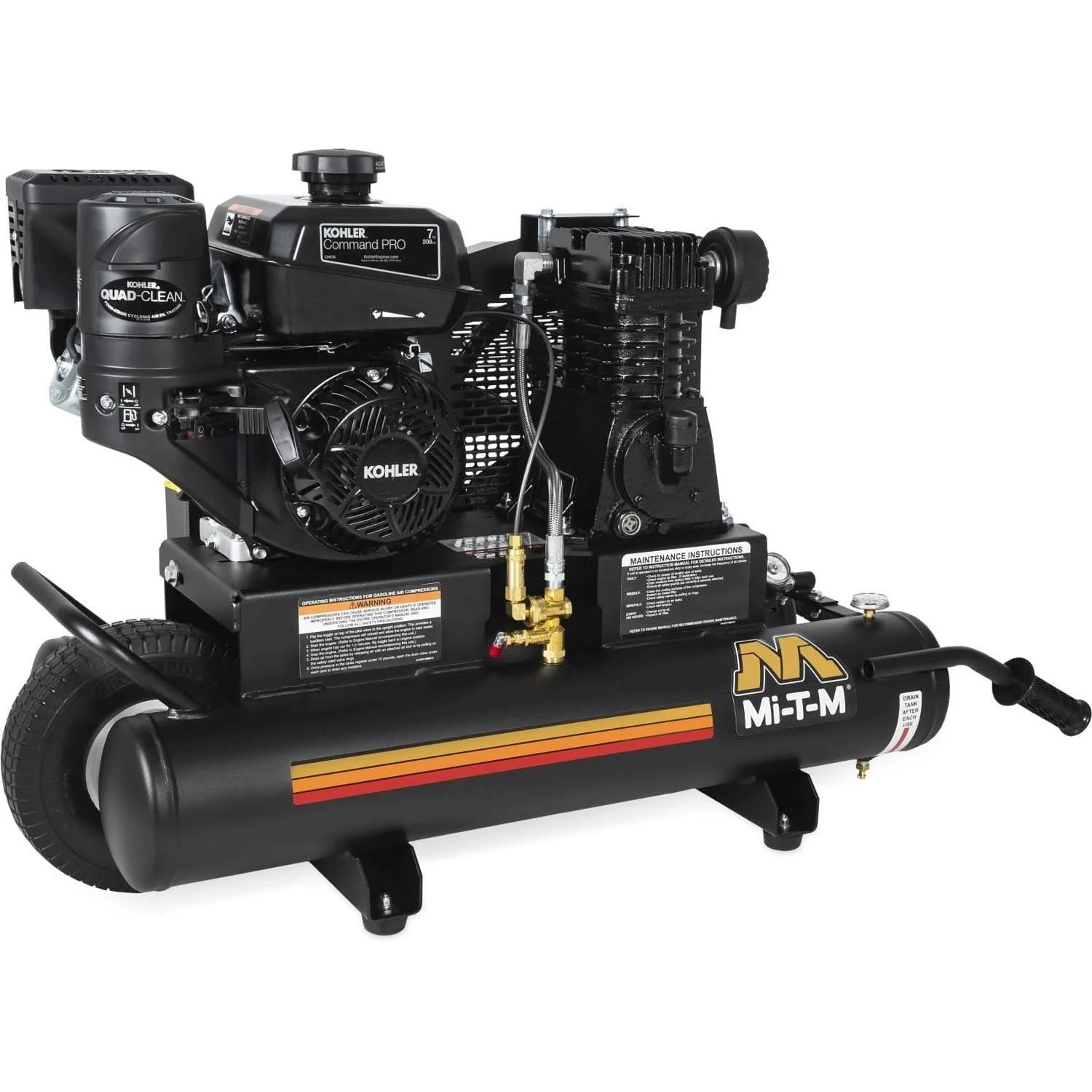 Mi-T-M AM1-PK07-08M 8-Gallon Single Stage Gasoline Air Compressor