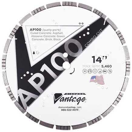 Diamond Vantage AP100 COMBO CUT 12 x .125 x 20mm All-Purpose Blade, Made in USA