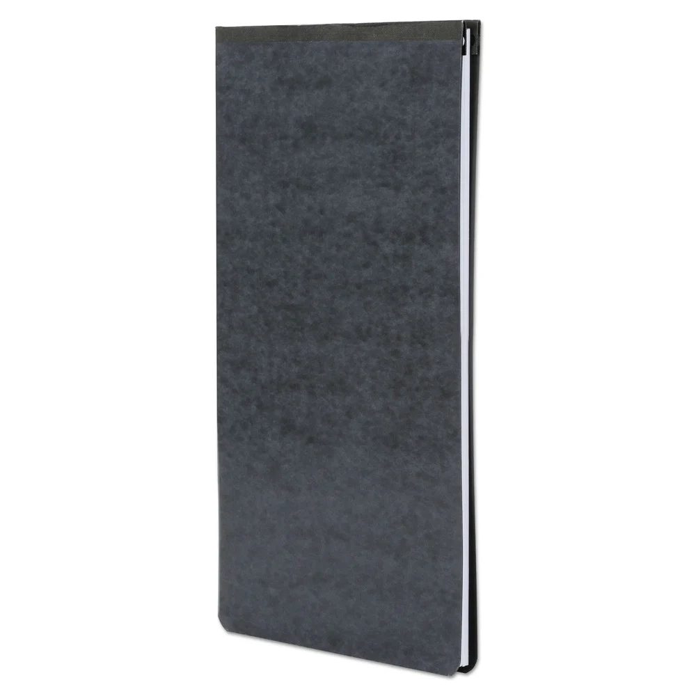 ACCO 8.5 in. x 14 in. 2 in. Capacity Two-Piece Prong Fastener Pressboard Report Cover with Tyvek Reinforced Hinge - Black