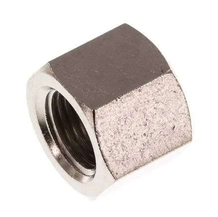 G 1/4'' Nickel plated Brass End cap 16 Bar [5 Pieces]