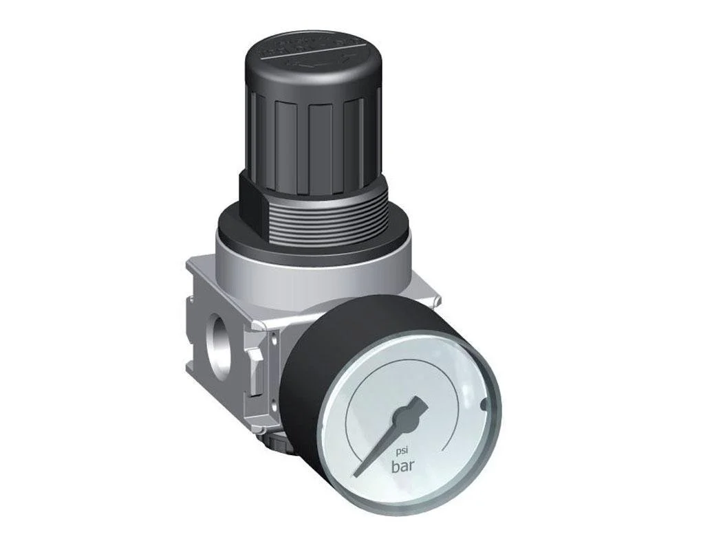 Pressure Regulator for Manifold Assembly G1/4'' 1450 l/min 0.5-10.0bar/7-145psi Zinc Die-Cast 40 mm Pressure Gauge Multifix 0