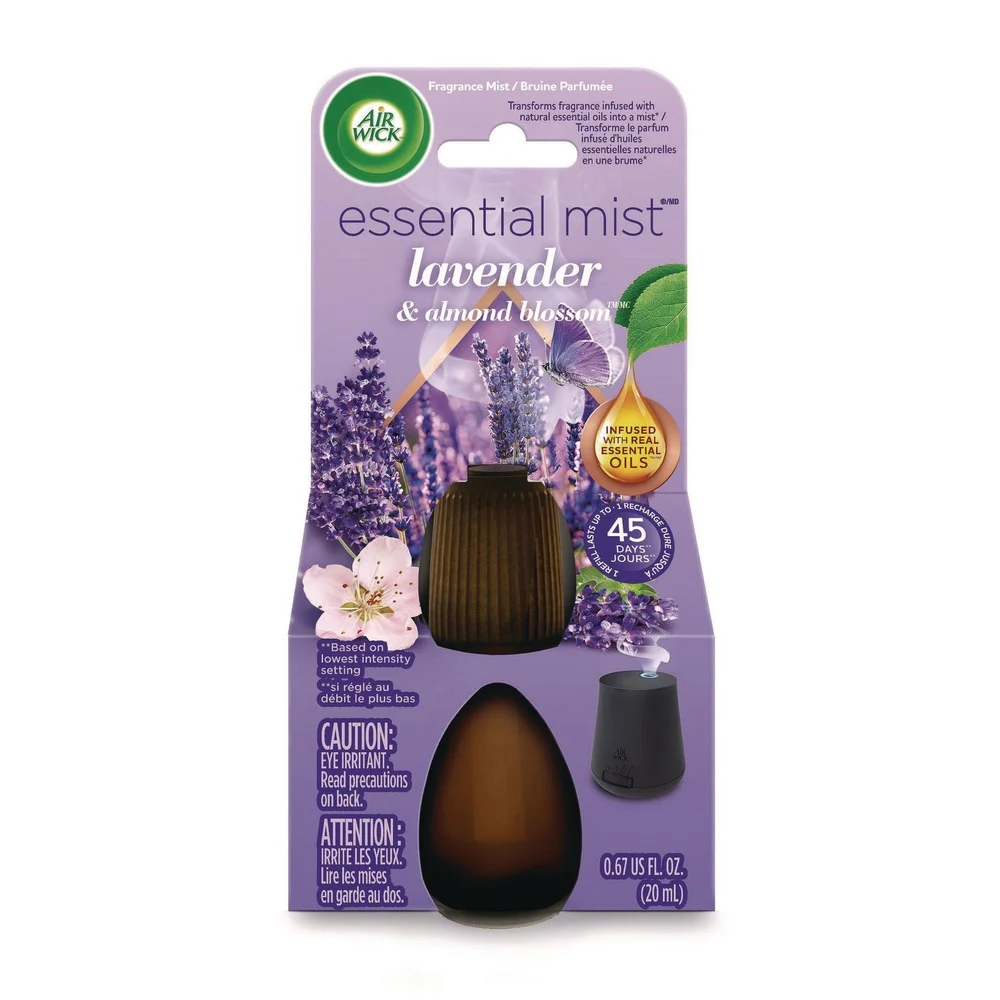 Air Wick 0.67 oz. Essential Mist Refill - Lavender and Almond Blossom (6/Carton)