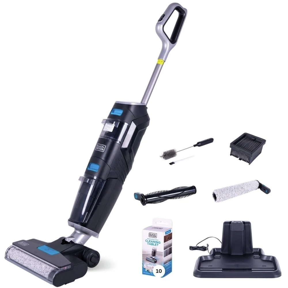 Black & Decker Cordless Multi-Surface Vacuum and Wash Duo with HEPA Filter Accessories