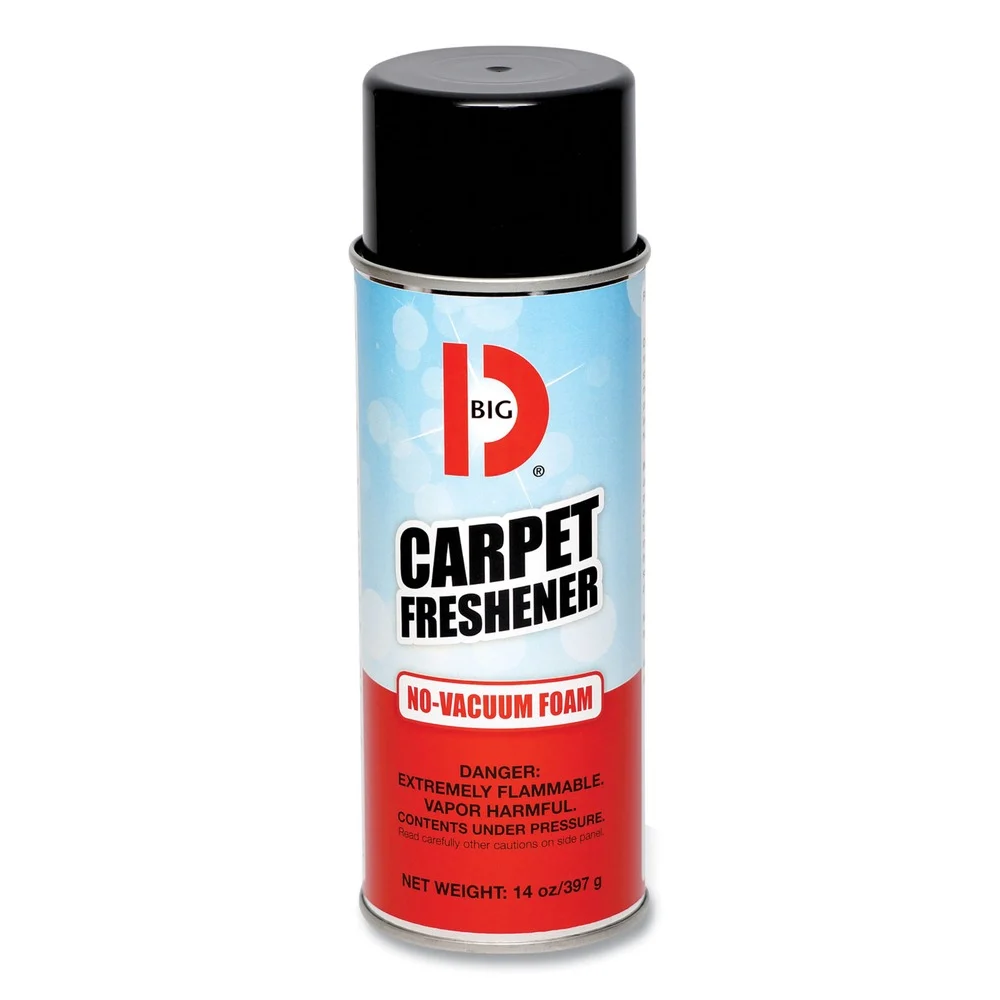 Big D Industries 14 oz No-Vacuum Carpet Freshener - Fresh Scent (12/Carton)
