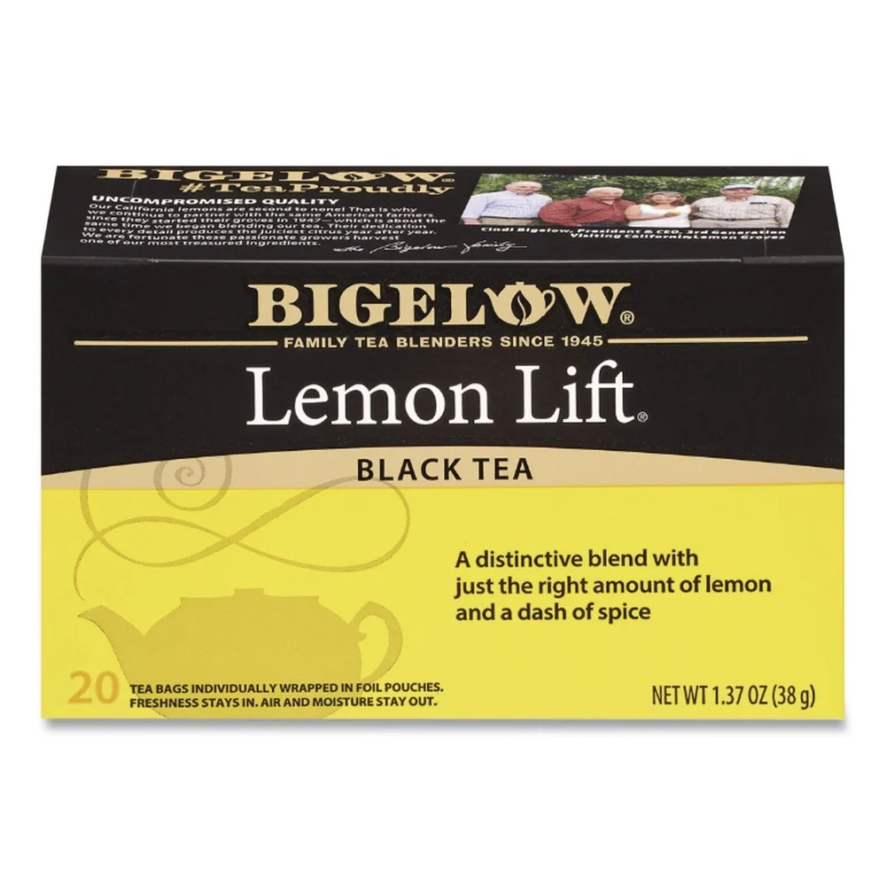 Bigelow RCB003421 Tea Bags - Lemon Lift Black Tea (28/Box)