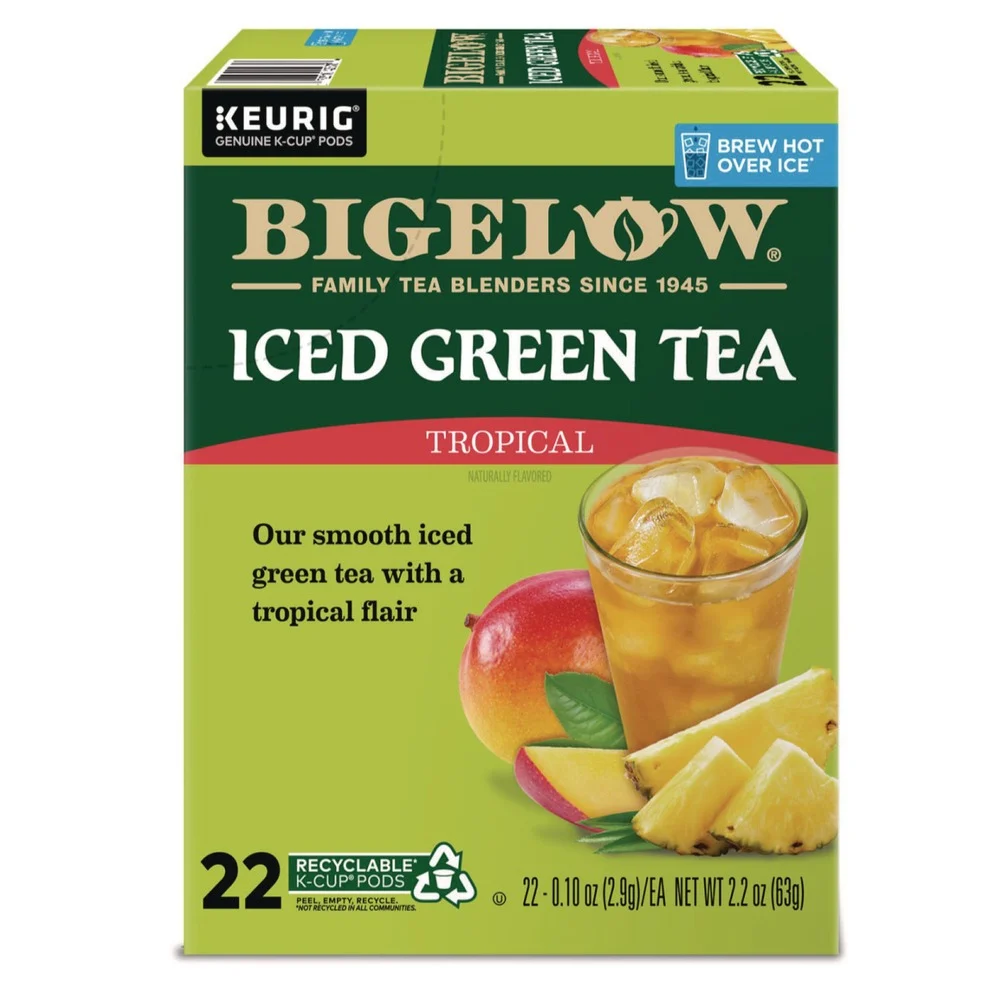 Bigelow 0.10 oz. Tea K-Cups - Tropical Iced Green Tea (22/Box)