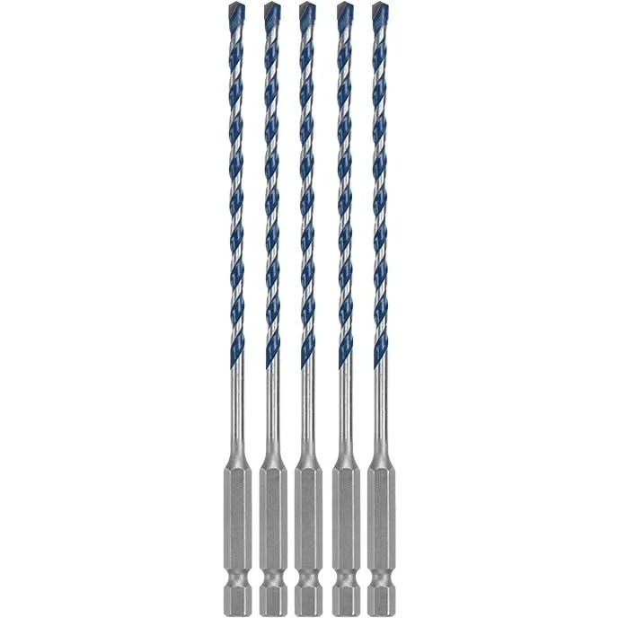 Bosch HCBG0205T 5-Piece 5/32" x 6" BlueGranite Turbo Carbide Hammer Drill Bits