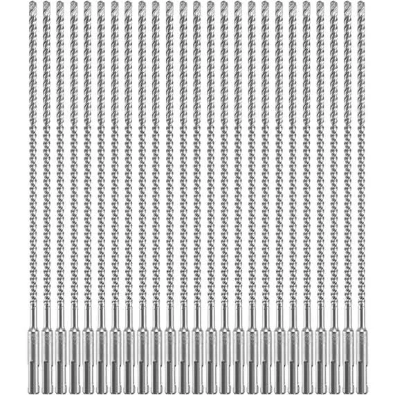 Bosch HCFC2044B25 25-Piece 1/4 In. x 10 In. x 12 In. SDS-plus Bulldog Xtreme Carbide Rotary Hammer Drill Bits