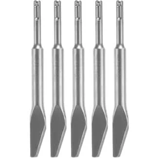 Bosch HS1401B5 5-Piece 3/8 In. Mortar Knife SDS-plus Bulldog Hammer Steel
