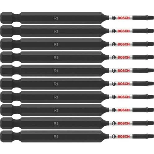 Bosch ITSQ135B 10-Piece Impact Tough 3.5 In. Square #1 Power Bits