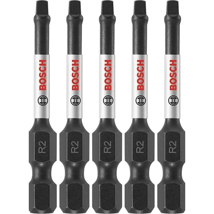 Bosch ITSQ2205 (5) Impact Tough 2 In. Square #2 Power Bits