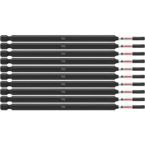 Bosch ITT206B 10-Piece Impact Tough 6 In. Torx #20 Power Bits