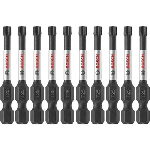 Bosch ITT252B 10-Piece Impact Tough 2 In. Torx #25 Power Bits