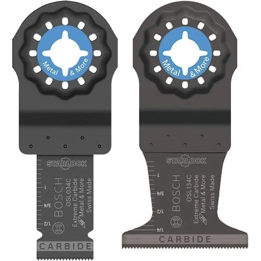 Bosch OSL002CH Starlock Oscillating Multi-Tool Accessory Blade Set 2-Piece