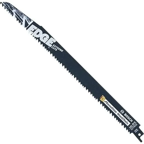 Bosch RDN12V 12 In. 5/8 TPI Edge Reciprocating Saw Blades for Wood/Nail Demolition